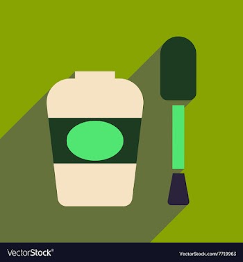 Flat icon with long shadow women nail polish vector image