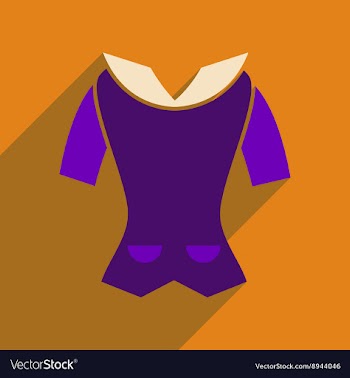 Flat icon with long shadow womens blouse vector image