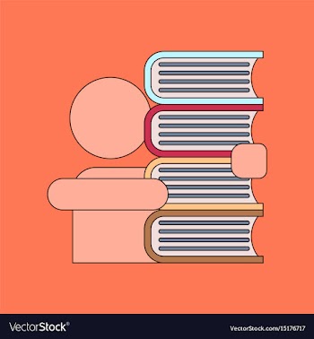 Flat icon with thin lines schoolboy book vector image