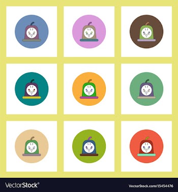 Flat icons halloween set of bloody jelly concept vector image