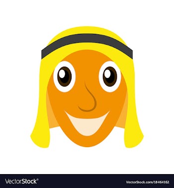 Flat icons on theme arabic business arabic man vector image