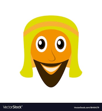 Flat icons on theme arabic business arabic man vector image