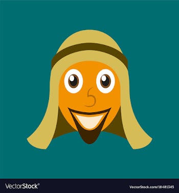 Flat icons on theme arabic business arabic man vector image