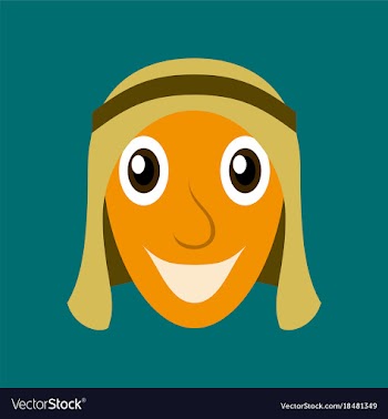 Flat icons on theme arabic business arabic man vector image