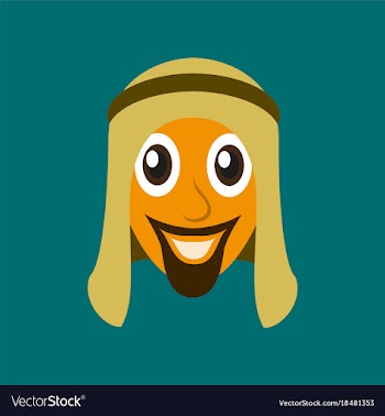 Flat icons on theme arabic business arabic man vector image