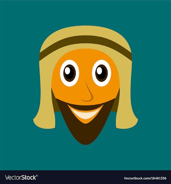 Flat icons on theme arabic business arabic man vector image