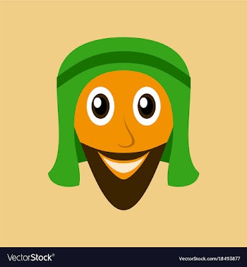 Flat icons on theme arabic business arabic man vector image