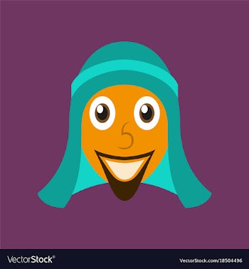 Flat icons on theme arabic business arabic man vector image