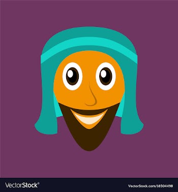 Flat icons on theme arabic business arabic man vector image