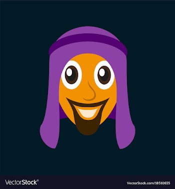 Flat icons on theme arabic business arabic man vector image