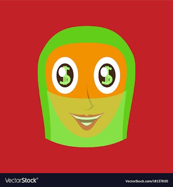 Flat icons on theme arabic business arabic woman vector image