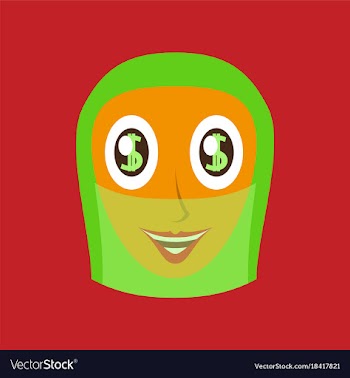 Flat icons on theme arabic business arabic woman vector image