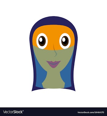 Flat icons on theme arabic business arabic woman vector image