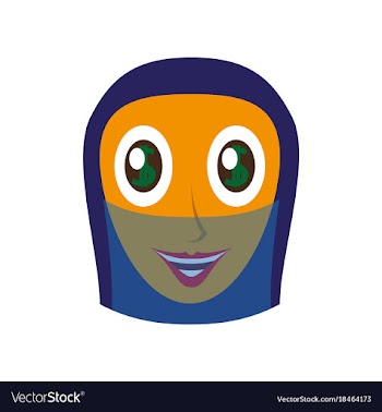 Flat icons on theme arabic business arabic woman vector image
