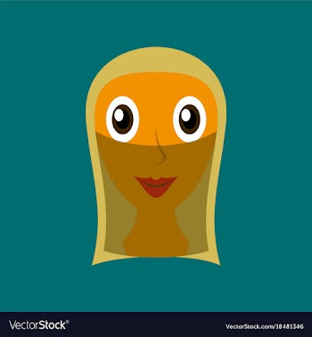 Flat icons on theme arabic business arabic woman vector image