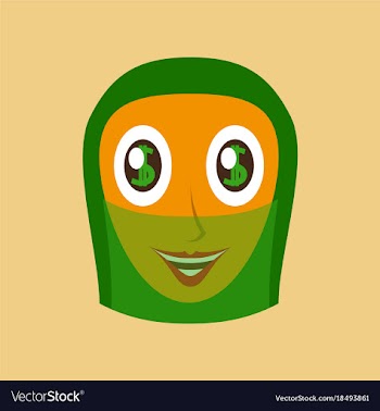 Flat icons on theme arabic business arabic woman vector image