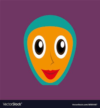 Flat icons on theme arabic business arabic woman vector image