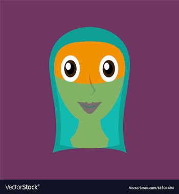Flat icons on theme arabic business arabic woman vector image