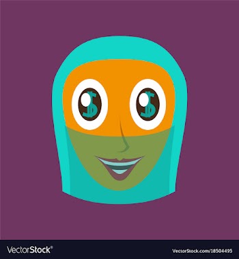 Flat icons on theme arabic business arabic woman vector image
