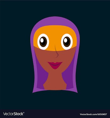 Flat icons on theme arabic business arabic woman vector image