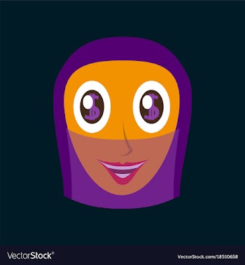 Flat icons on theme arabic business arabic woman vector image
