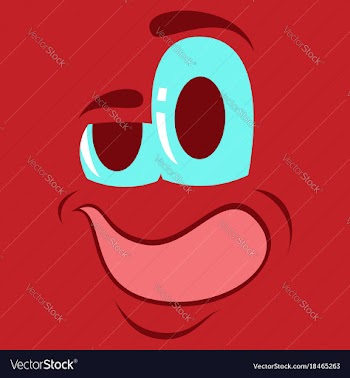 Flat icons on theme cartoon face funny emotion vector image