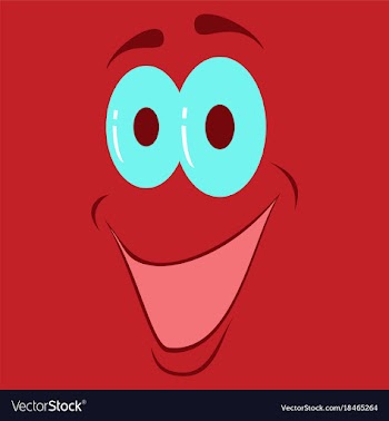 Flat icons on theme cartoon face funny emotion vector image