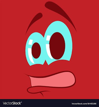 Flat icons on theme cartoon face funny emotion vector image