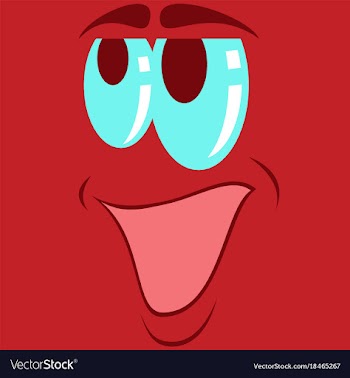 Flat icons on theme cartoon face funny emotion vector image