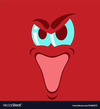 Flat icons on theme cartoon face funny emotion vector image