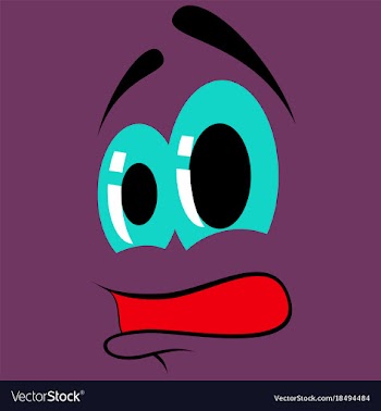Flat icons on theme cartoon face funny emotion vector image