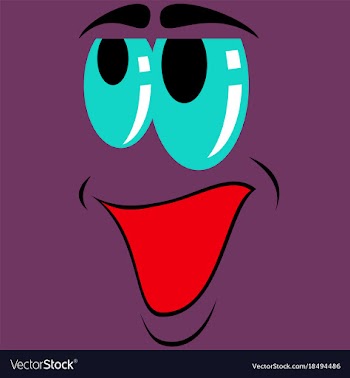 Flat icons on theme cartoon face funny emotion vector image