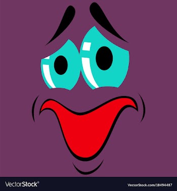 Flat icons on theme cartoon face funny emotion vector image