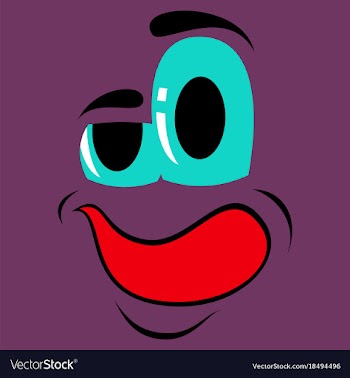 Flat icons on theme cartoon face funny emotion vector image