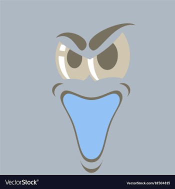 Flat icons on theme cartoon face funny emotion vector image