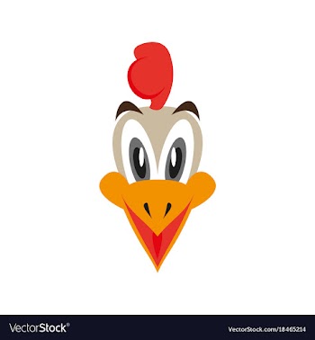 Flat icons on theme funny animals chick vector image