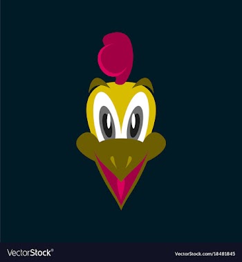 Flat icons on theme funny animals chick vector image