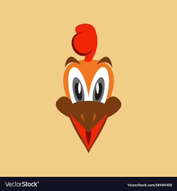 Flat icons on theme funny animals chick vector image