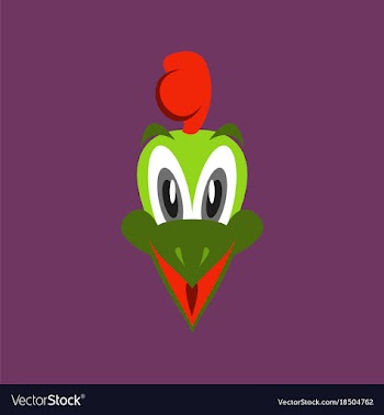Flat icons on theme funny animals chick vector image