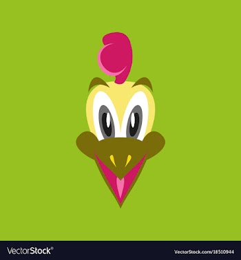Flat icons on theme funny animals chick vector image