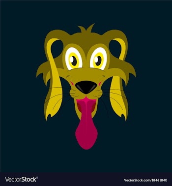 Flat icons on theme funny animals dog vector image