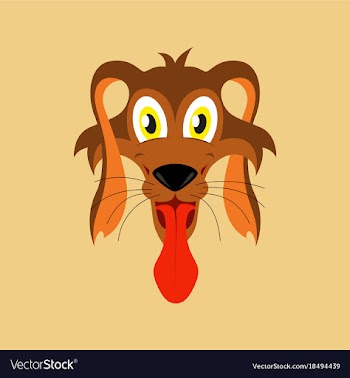Flat icons on theme funny animals dog vector image