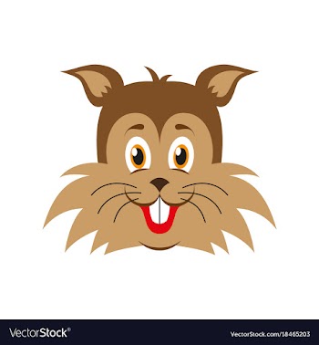 Flat icons on theme funny animals puppy vector image