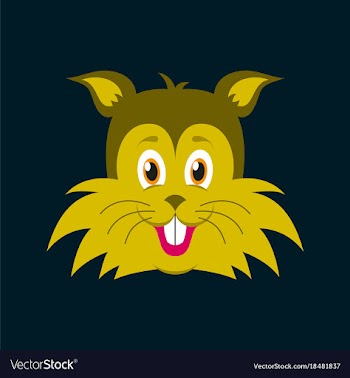 Flat icons on theme funny animals puppy vector image