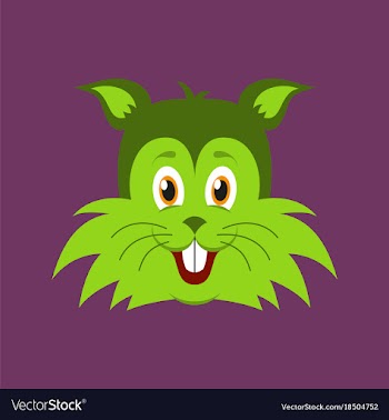 Flat icons on theme funny animals puppy vector image