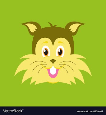 Flat icons on theme funny animals puppy vector image