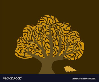 Flat icons on theme of andorra oak vector image