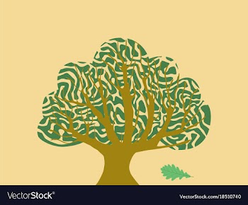 Flat icons on theme of andorra oak vector image