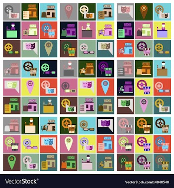 Flat icons set cinema vector image