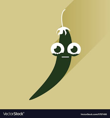 Flat icons with long shadow chilli pepper vector image